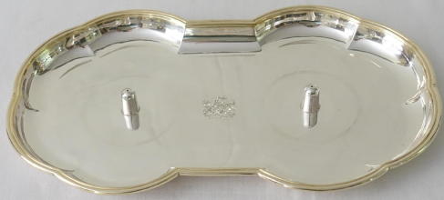 French antique solid silver gilt Gothic Chapel Set